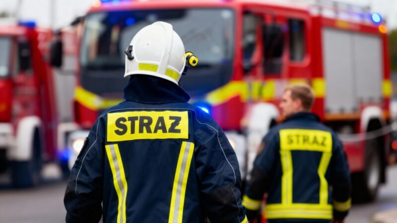 Strażacy ochotnicy z Wielkopolski z dumą niosą wojewódzki sztandar