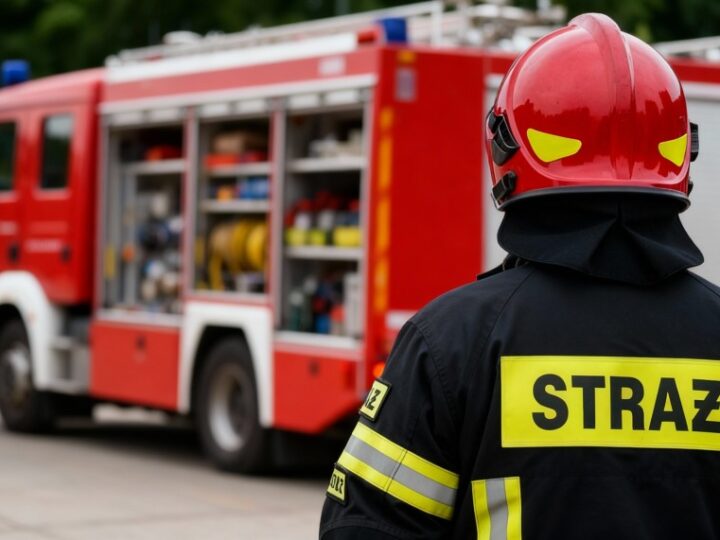 Bezpieczne ćwiczenia strażaków na lodzie nad Zalewem Wrzesińskim