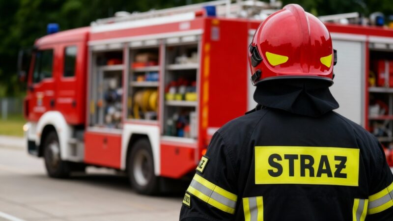 Bezpieczne ćwiczenia strażaków na lodzie nad Zalewem Wrzesińskim