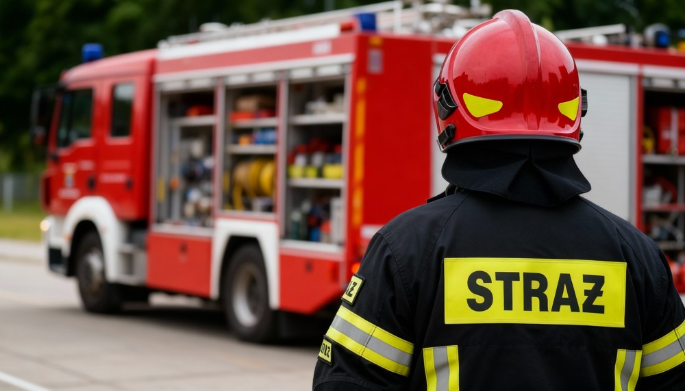 Bezpieczne ćwiczenia strażaków na lodzie nad Zalewem Wrzesińskim