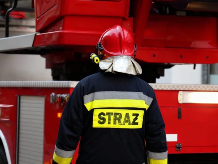 Druhowie OSP Miłosław na wizji lokalnej w Sanktuarium w Biechowie