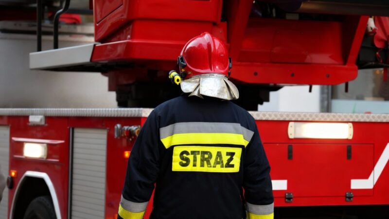 Druhowie OSP Miłosław na wizji lokalnej w Sanktuarium w Biechowie