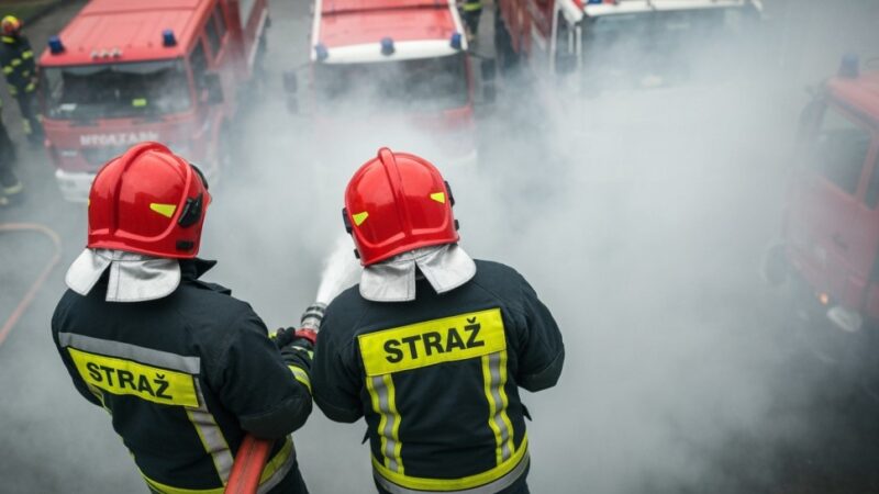 Pożar traw w Nekielce: OSP Nekla podejmuje akcję ratunkową