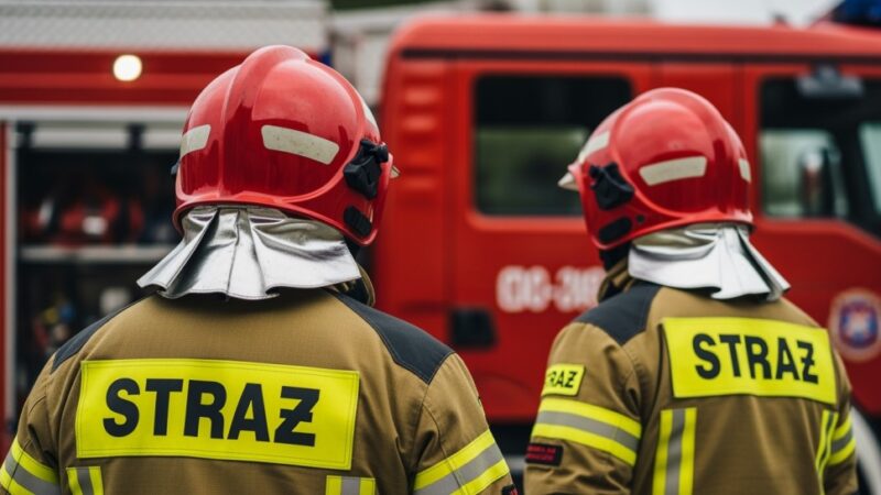 Pożary w powiecie wrzesińskim: nocne akcje ratunkowe i fałszywy alarm w lesie