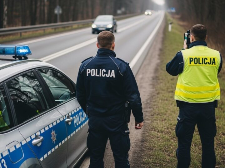 Pijany kierowca z zakazem w rękach policji