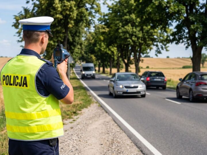 Młody kierowca ukarany za nadmierną prędkość i utrata prawa jazdy