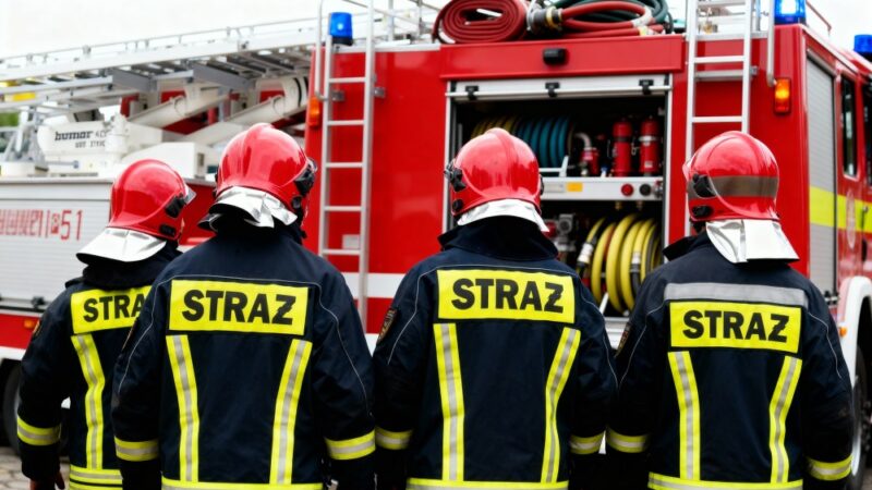 Strażacy z Miłosławia doskonalą umiejętności w przetłaczaniu wody
